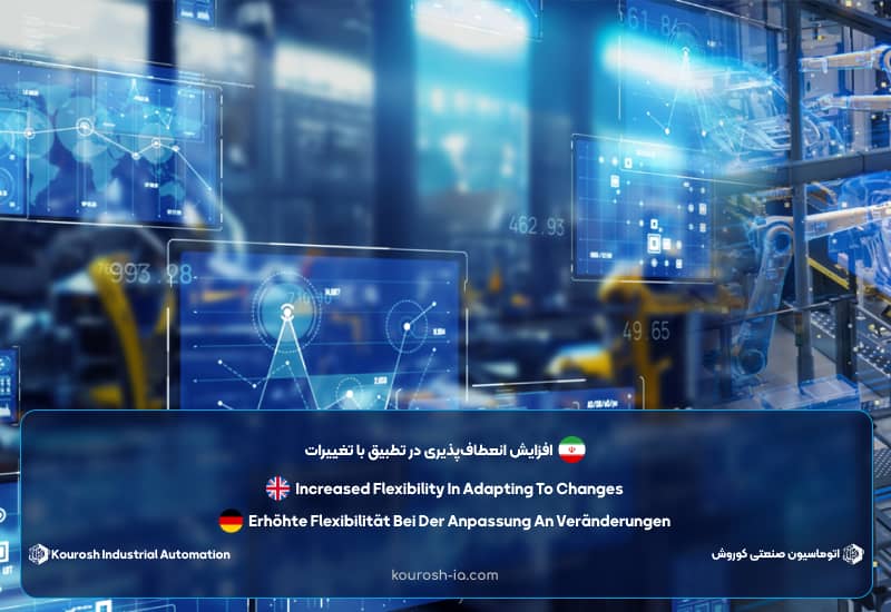 افزایش انعطاف‌پذیری در تطبیق با تغییرات از مزایای اتوماسیون صنعتی